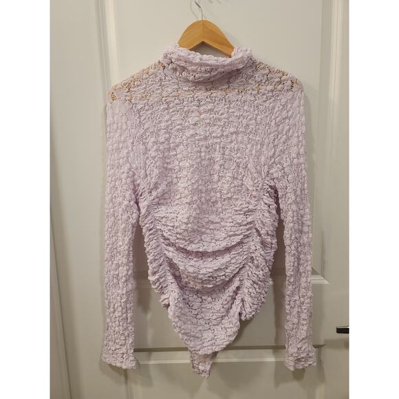 Free People Day & Night Lace Bodysuit In Orchid Ice - Picture 6 of 9